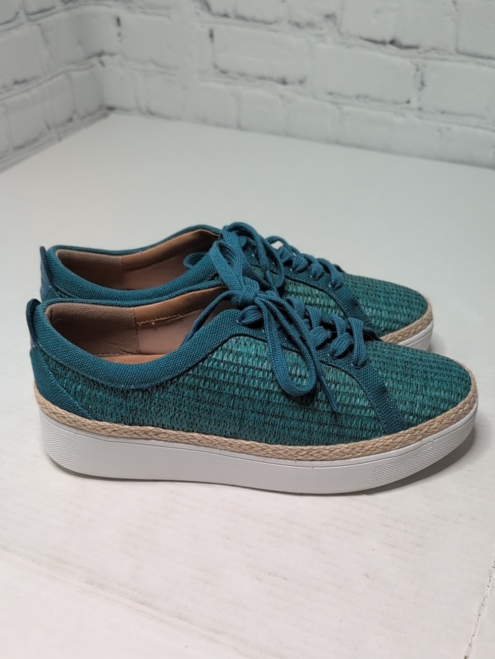 Fitflop Rally Basket Weave Sneakers Teal